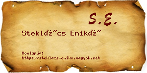 Steklács Enikő névjegykártya